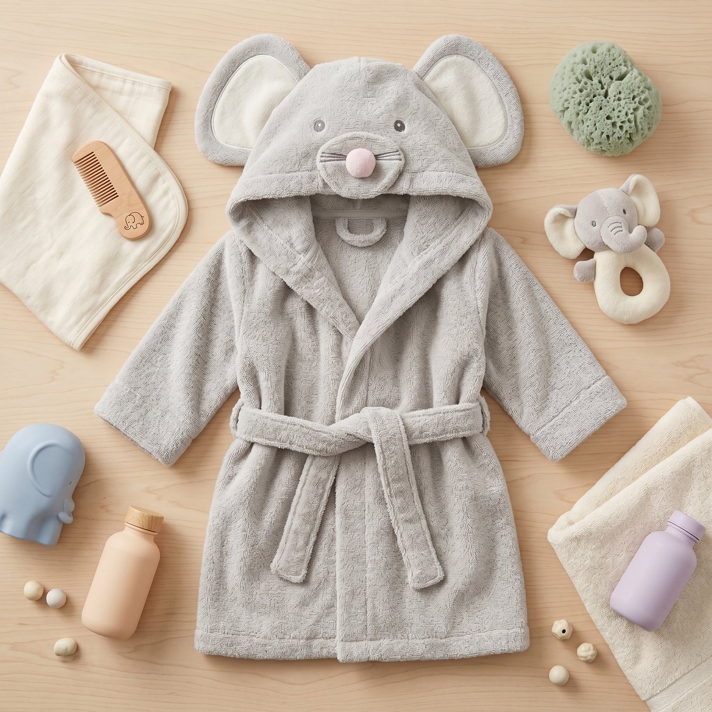 Plush Animal Hooded Towel
