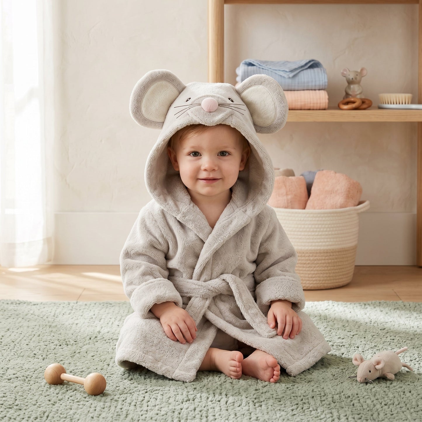 Plush Animal Hooded Towel