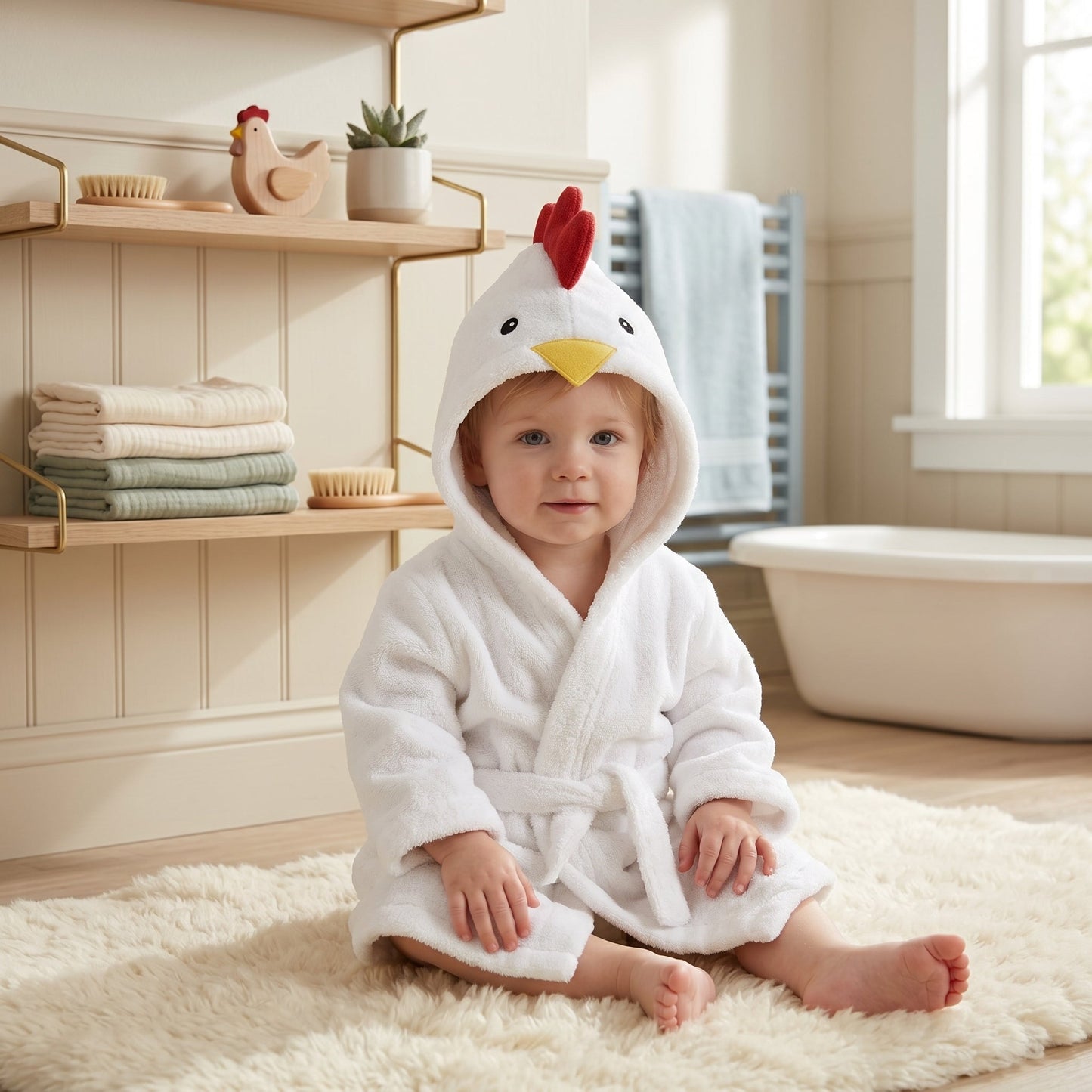 Plush Animal Hooded Towel