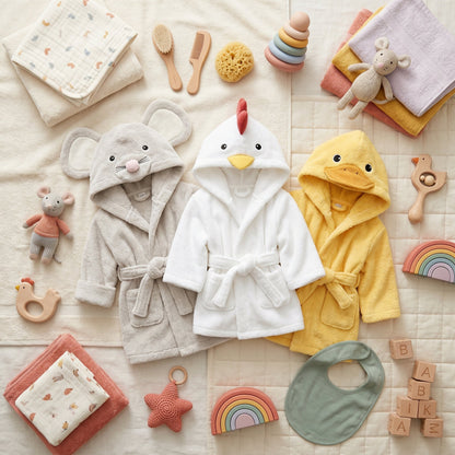 Plush Animal Hooded Towel