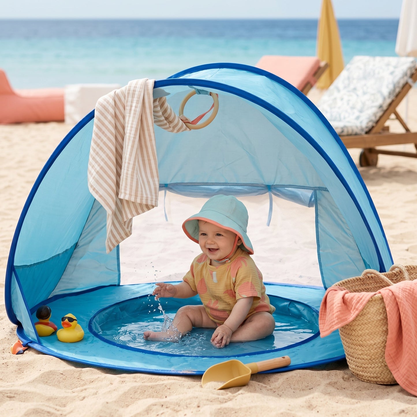 Sunny Beach Splash Tent