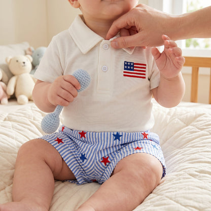 Star 4th of July Baby Set