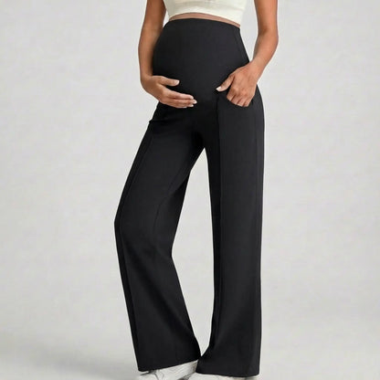 Cloud Flared Yoga Pants-Huggleo-Black-S