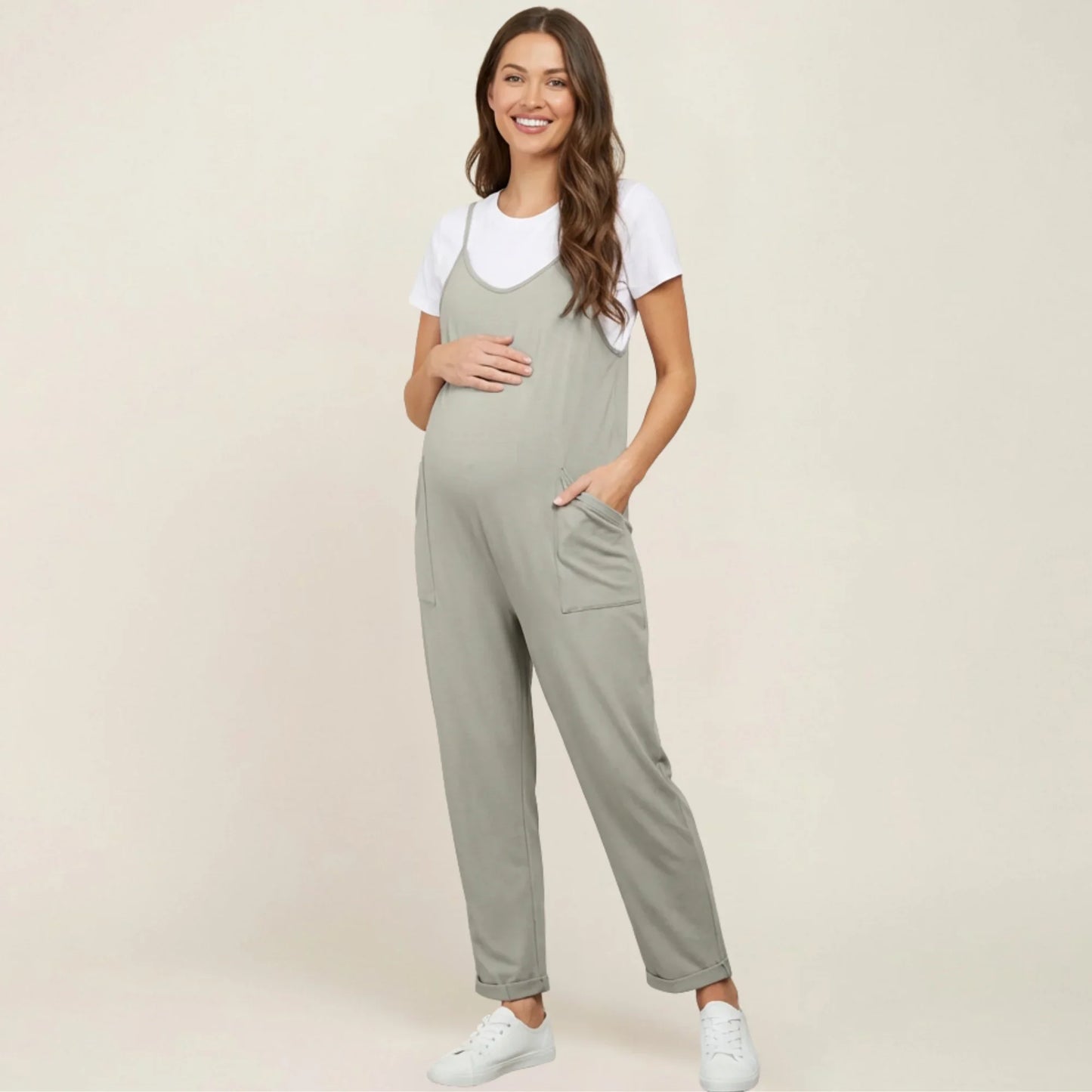 Maternity Jumpsuit Oversized Stretch One Piece