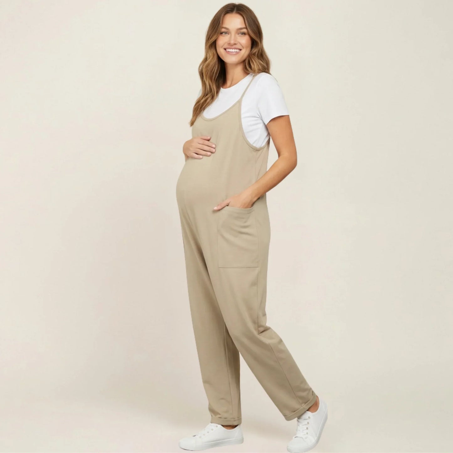 Maternity Jumpsuit Oversized Stretch One Piece