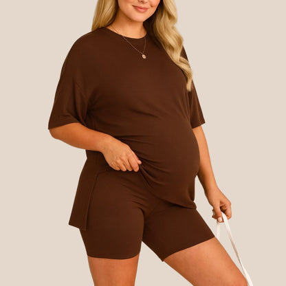 Sunday Lounge Set-Huggleo-Brown-S