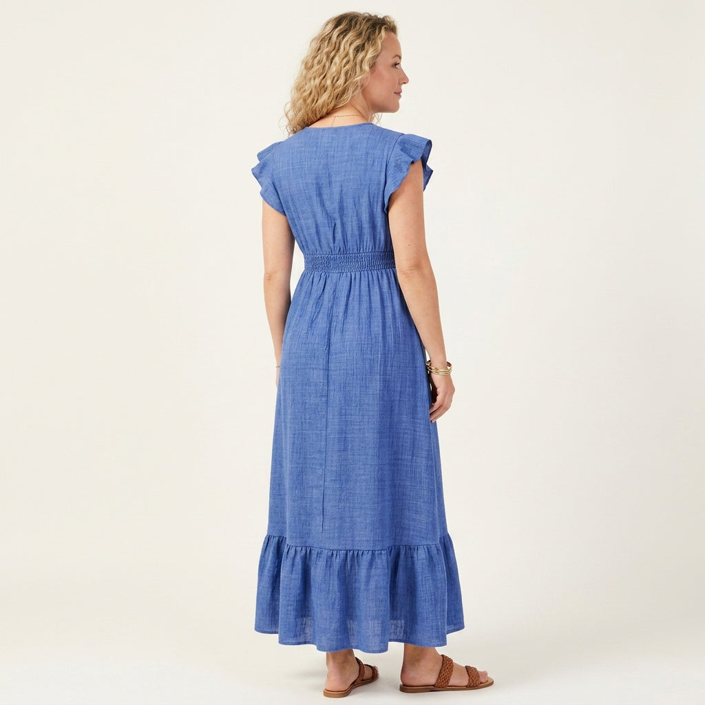 Bloom Maxi Dress-Huggleo-