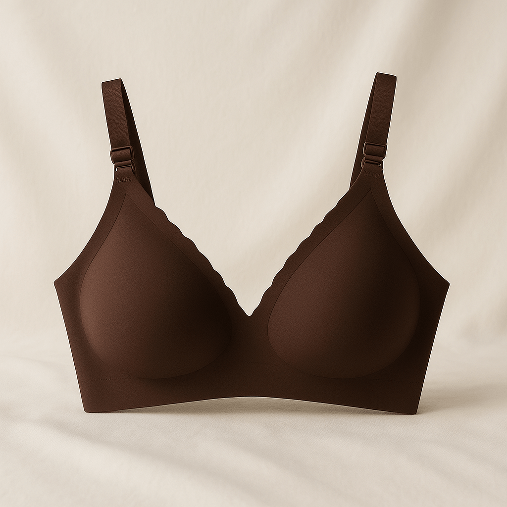 Velvet Nursing Bra-Huggleo-Coffee-S