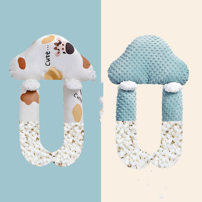Cloud Baby Support Pillow-Huggleo-Reversible: Cuddle Cow / Soothing Mint-34''x 20'' (80 x 50 cm)