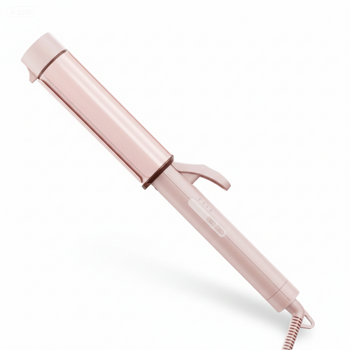 Spiral Curling Wand Styler-Huggleo-Pink-