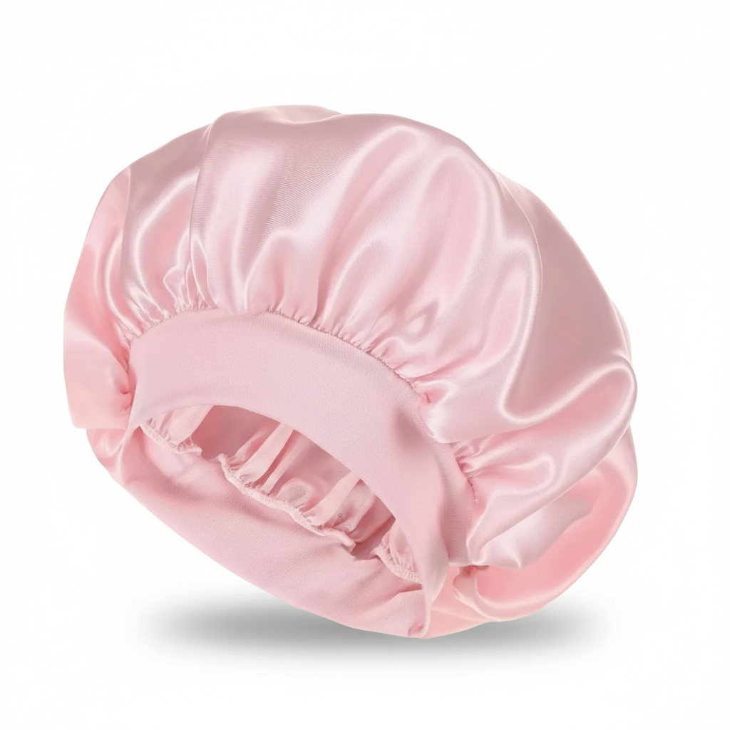 Velvet Satin Shower Cap-Huggleo-CHAMP-