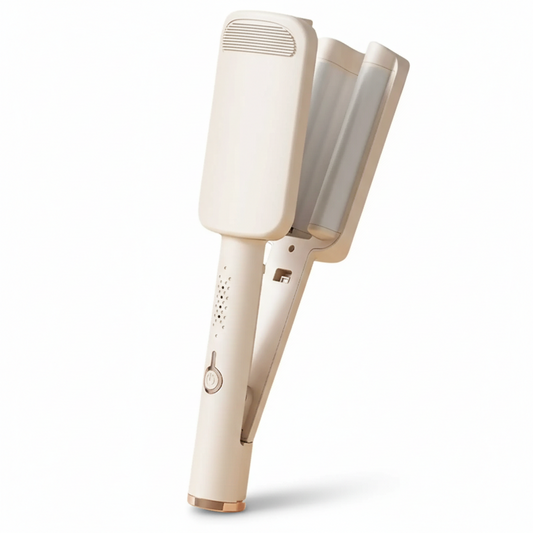 Wave Curling Wand Styler-Huggleo-Natural-
