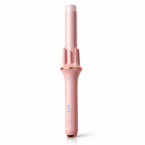 Auto Rotating Curling Wand-Huggleo-Pink-