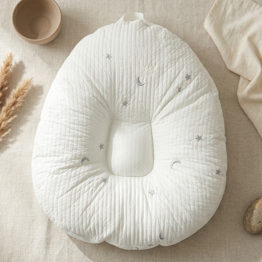 Haven Baby Lounger-Huggleo-Silver Star/Moon-