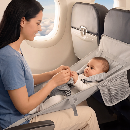 Nest Travel Baby Support-Huggleo-Grey-