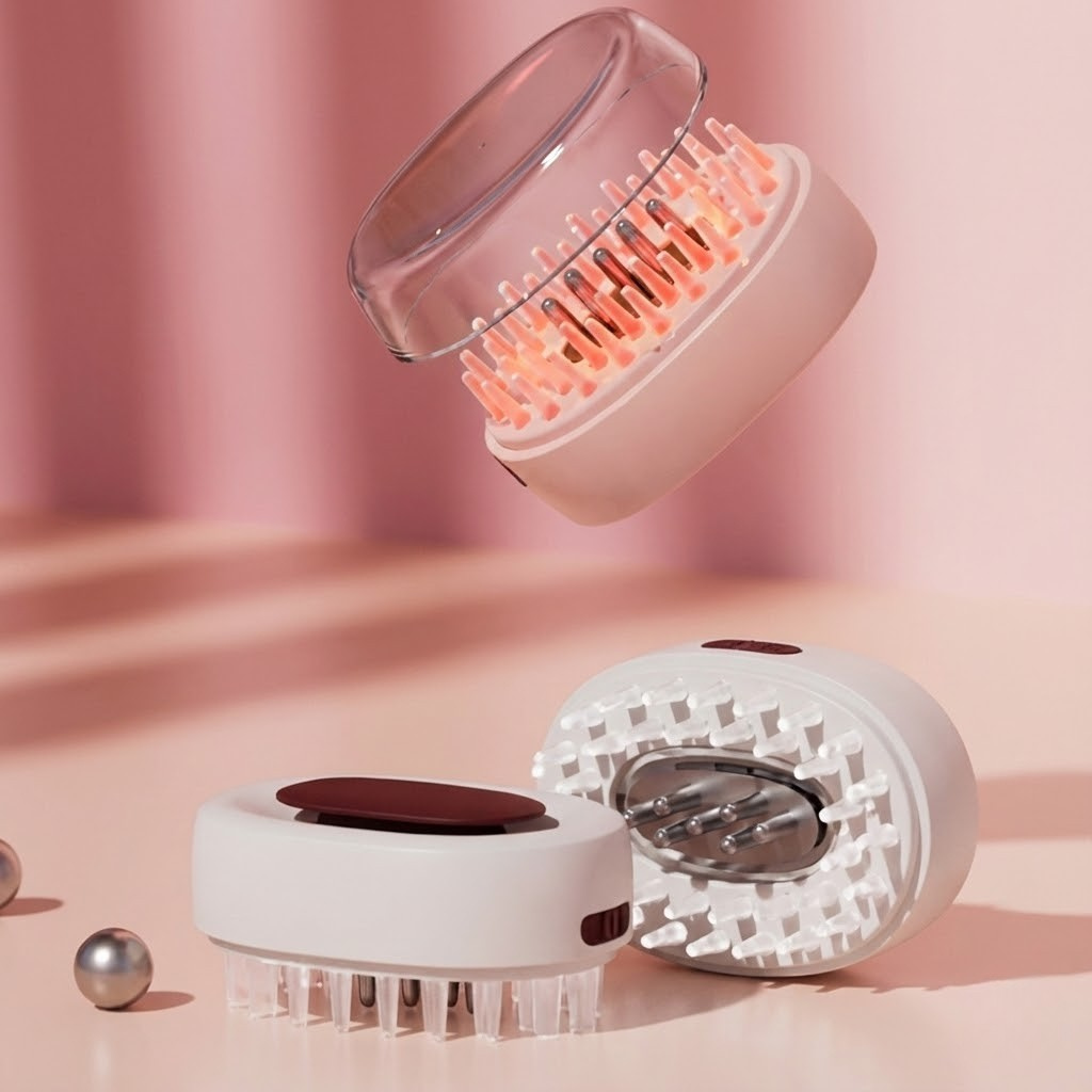 Glow Scalp Massager Brush-Huggleo-