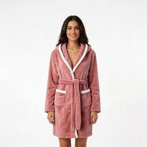 Hush Plush Nursing Robe-Huggleo-S-Pink