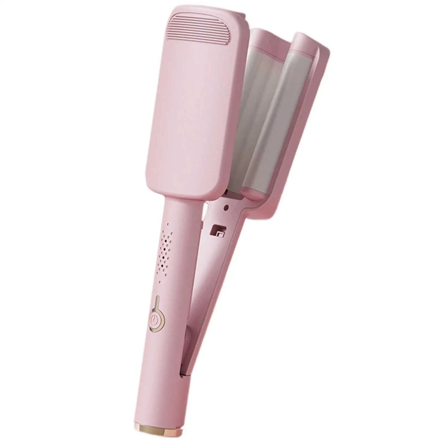 Wave Curling Wand Styler-Huggleo-Pink-