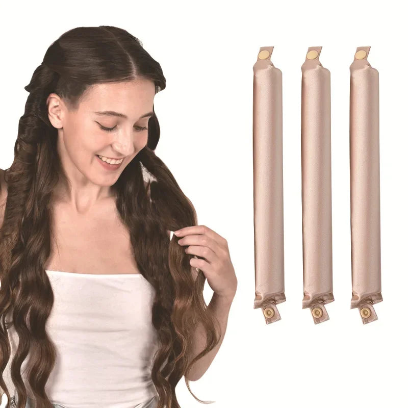 Velvet Heatless Curl Set-Huggleo-Champagne-2 Pack