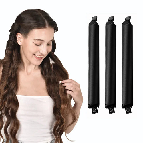 Velvet Heatless Curl Set-Huggleo-Onyx-2 Pack