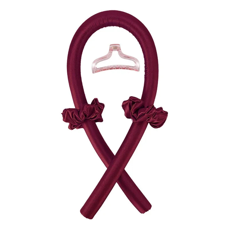 Cloud Heatless Curl Ribbon-Zelyria-Merlot-