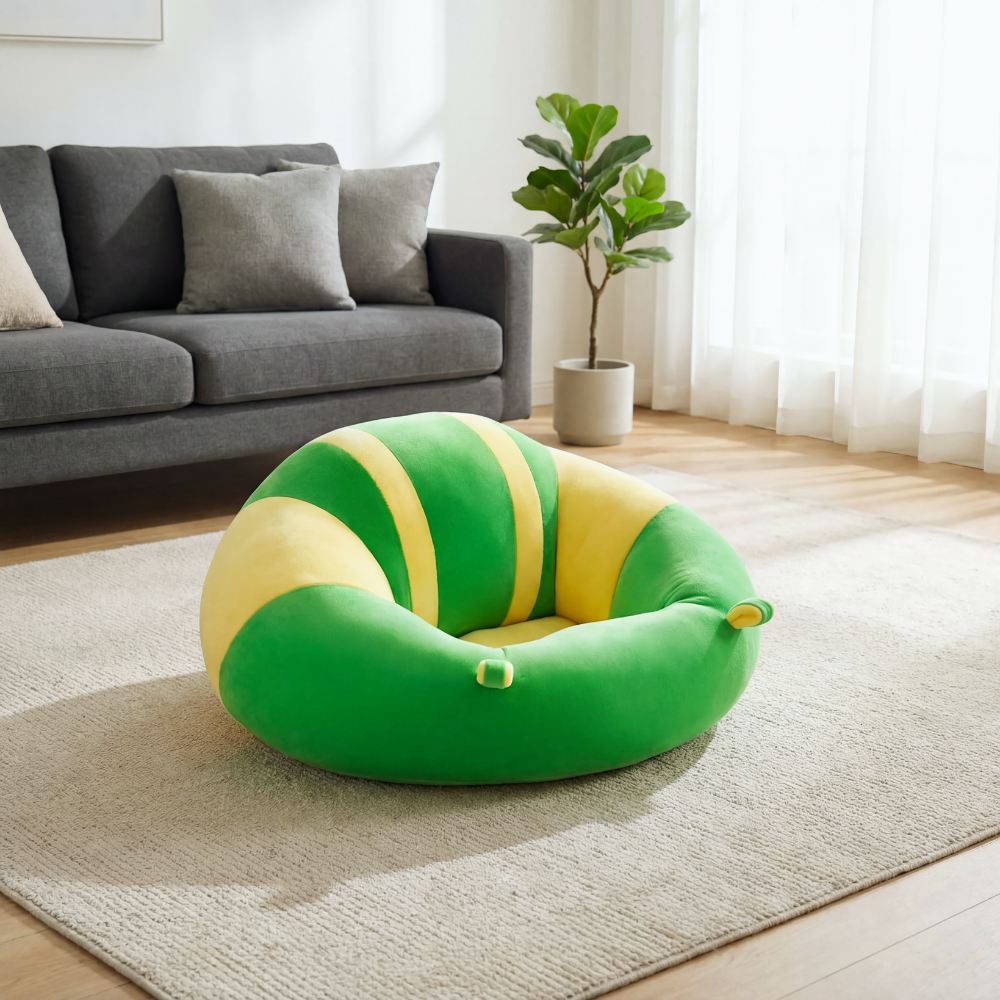 Baby Floor Support Seat – Soft Plush Sitting Chair – Supervised Indoor Use