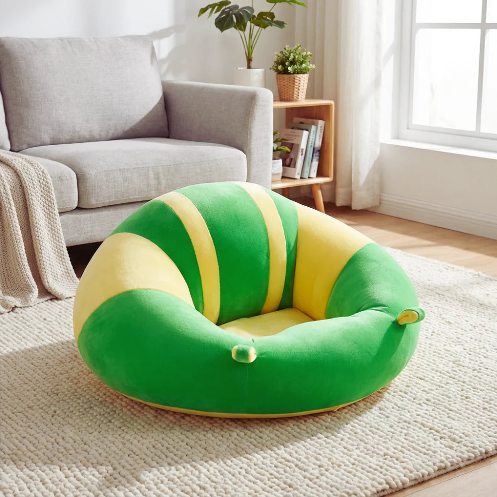 Baby Floor Support Seat – Soft Plush Sitting Chair – Supervised Indoor Use