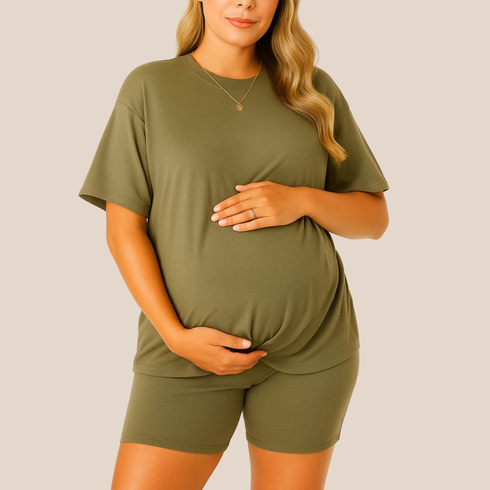 Sunday Lounge Set-Huggleo-Khaki-S