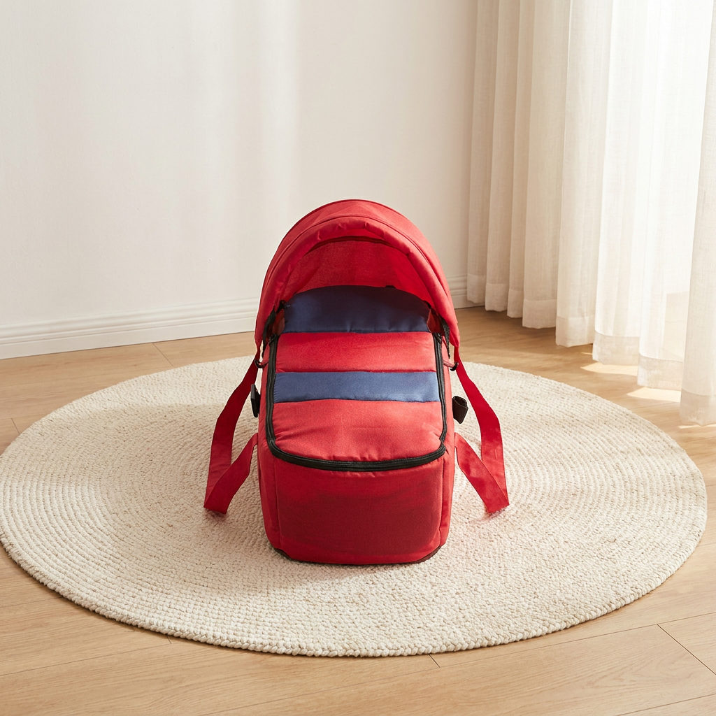 Cocoon Foldable Baby Lounger – hero nursery shot