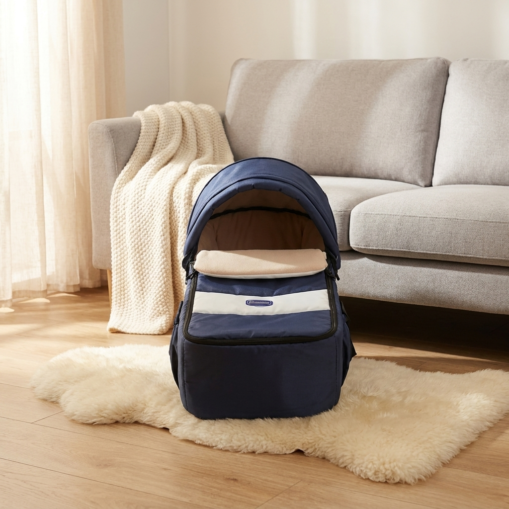Cocoon Foldable Baby Lounger – living room scene