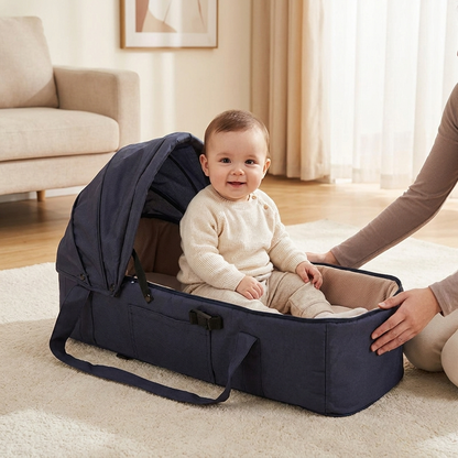 Cocoon Foldable Baby Lounger – baby with parent hand