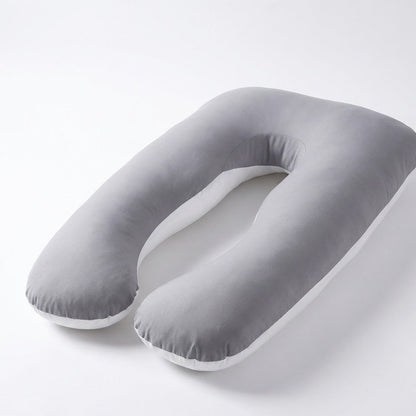 The Original U-Shaped Pregnancy Pillow-Huggleo-Gray White-75x140cm