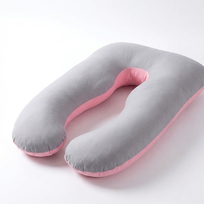 The Original U-Shaped Pregnancy Pillow-Huggleo-Pink Gray-75x140cm